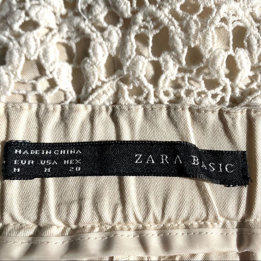 Zara Basic Crochet Lined Zip Shorts - image 4